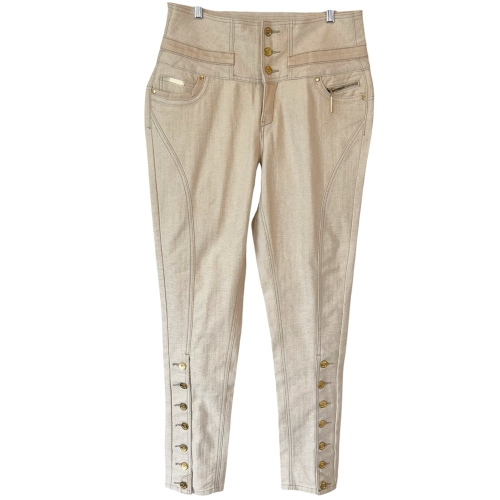 Apple Bottom Jeans Metallic Thread Special Edition Slim Cut Jeans